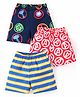 Babyhug Marvel Cotton Knit Boxers With Avengers Print Pack of 3 - Multicolor