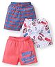 Babyhug Marvel Cotton Woven Boxers With Spiderman Print Pack of 3 - Multicolor