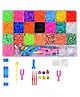 Ji and Ja Creative Rainbow Rubber Loom Bands Kit and Friendship Bracelet Making with 4200 Looms Toys for Kids Charms, Hooks, Beads, Crochet, Loom, Clips Accessories Craft Set
