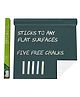 Ji and Ja Green Board Vinyl Wall Sticker Removable Decal Chalkboard Self-Adhesive Wall Sticker Wall Paper Blackboard Wall Decals for School,Office, Home (45 X 200 cm)