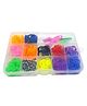 Ji and Ja Mini Pack 600Pcs 11 Colors Refill Rubber Bands Clips Diy Loom Bracelet Kit (Random Shape), Multi-coloured