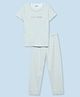 Mackly Boys Cotton Short Sleeve Nightsuit Printed Yellow