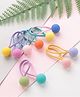 Babyhug Free Size Hair Rubber Band with Ball Applique Pack of 10 - Multicolour