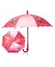 Babyhug Free size Umbrella With Teddy Bear Print - Dark Pink