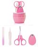 DOMENICO Portable Baby Care Grooming Kit Pack of 4 - Pink