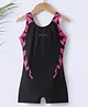 Pine Active Sleeveless Printed Legged Swimsuit -Black