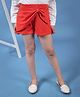 One Friday Bow Detailed Shorts - Red