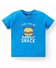Babyhug Cotton Knit Half Sleeves Night Suit Star Print - Blue
