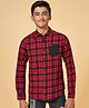 Coolsters by Pantaloons Full Sleeves Checked Cotton Shirt - Red