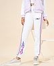 Coolsters by Pantaloons See Ya Text Printed Cotton  Joggers - White