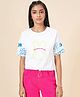 Coolsters by Pantaloons Half Sleeves Rabbit Printed Tee - White
