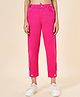 Coolsters by Pantaloons Solid Cotton Pant - Pink