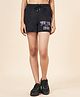 Coolsters by Pantaloons New York Text Printed Cotton Shorts - Black