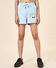 Coolsters by Pantaloons Boston  Text Printed Cotton Shorts -  Light Blue