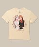 Kidsville Disney Princess Featuring Half Sleeves Anna & Elsa Printed Tee - Brown