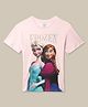 Kidsville Disney Princess Featuring Half Sleeves Anna & Elsa Printed Tee - Pink