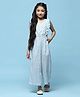 BIBA Sleeveless Floral Printed Cotton Jumpsuit - Blue