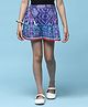 BIBA Abstract Printed Cotton Shorts - Blue