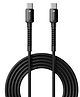Portronics POR-2162 Konnect X 60W Type C to Type C Fast Charging Cable for iPhone 15 series iPad Samsung Galaxy and other Type C Devices-Black