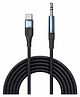 Portronics POR-2204 iKonnect C MAX USB C to 3.5mm Audio Adapter Hi-Fi Stereo Type C to Aux Headphone Male Cord Car Auxiliary Cable Compatible with iPhone 15 Series 1 mtr length-Black