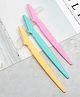 Trendzie Skin Care  Facial Hair/Eyebrow Hair Razor Epilation Tool for Women Pack of 3 (Assorted Color)