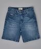 YOUMAA 100% Cotton Light Washed Denim Shorts - Blue