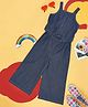 YU by Pantaloons Cotton Sleeveless Solid Jumpsuit - Blue