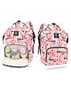 Bembika Diaper Bags For Mom And Dad Kids Diaper Bags For Travel Backpack With Small Bottle Pouch For Multi-Function Waterproof And Large Capacity-(Peach)