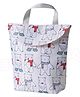 Bembika Diaper Bags For Mom And Dad Kids Diaper Bags For Travel Backpack With Small Bottle Pouch Cute Bear - White