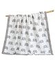 Bembika Baby Blankets for Boys Girls Fleece Throw Baby Blanket Unisex Baby Essentials for Newborn Infants Stroller Blanket Crib Swaddling Baby Blanket For Kids Toddlers Elephant Pattern - Grey
