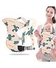 Bembika Baby Carrier Newborn to Toddler with Hip Seat Cactus Pattern - Peach