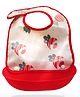 Bembika Baby Feeding Essential Baby Fabric Feeding Bib Waterproof - Red