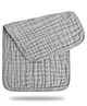 Bembika Baby Burp Cloths for Boys Girls Baby Muslin Burping Cloth - Grey