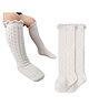 Bembika Baby Knee High Socks Baby Girls Boys Cotton Knee Socks Cute Fashion Soft Elastic Socks For Toddlers- Off White