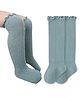 Bembika Baby Knee High Socks Baby Girls Boys Cotton Knee Socks Cute Fashion Soft Elastic Socks For Toddlers - Sage