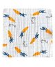 Bembika Baby Face Towels for Boys Girls Fleece Muslin Wash Cloth Carrot Pattern - Orange