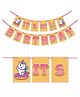 Wobbox 1/2 Happy Birthday Banner,Happy Birthday Decoration Items Pink -Pack Of 1