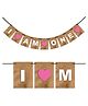 Wobbox 1st Happy Birthday Banner, Happy Birthday Decoration Items Pink -Pack Of 1