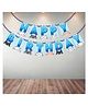 Wobbox Happy Birthday Banner, Cat Theme Decoration Items Blue -Pack Of 1