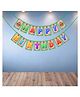 Wobbox Happy Birthday Banner, Cocomelon Theme Decoration Items Multi Color -Pack Of 1