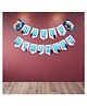 Wobbox Happy Birthday Banner, Frozen Theme Decoration Items Blue -Pack Of 1