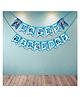 Wobbox Happy Birthday Banner, Frozen Theme Decoration Items Blue -Pack Of 1