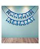 Wobbox Happy Birthday Banner, Frozen Theme Decoration Items Blue -Pack Of 1