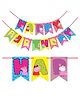 Wobbox Happy Birthday Banner, Peppa Pig Theme Decoration Items Multi Color -Pack Of 1