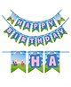 Wobbox Happy Birthday Banner, Peppa Pig Theme Decoration Items Blue -Pack Of 1
