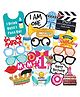 Wobbox Happy Birthday Props Happy Birthday Decoration Items Multi Color -Pack Of 29