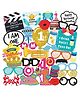 Wobbox Happy Birthday Props Happy Birthday Decoration Items Multi Color -Pack Of 29