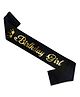 Wobbox Happy Birthday Sash Birthday Girl Sash Birthday Decoration Items Black -Pack Of 1