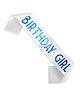 Wobbox Happy Birthday Sash Birthday Girl Sash Birthday Decoration Items White -Pack Of 1