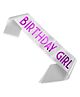 Wobbox Happy Birthday Sash Birthday Girl Sash Birthday Decoration Items White -Pack Of 1